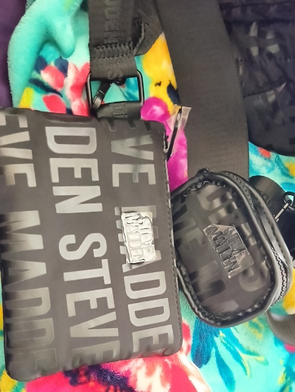 Steve Madden Black Weekender Bag NWOT - Picture 3 of 11
